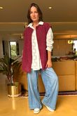 Made in Italy Norbury Gilet Burgundy